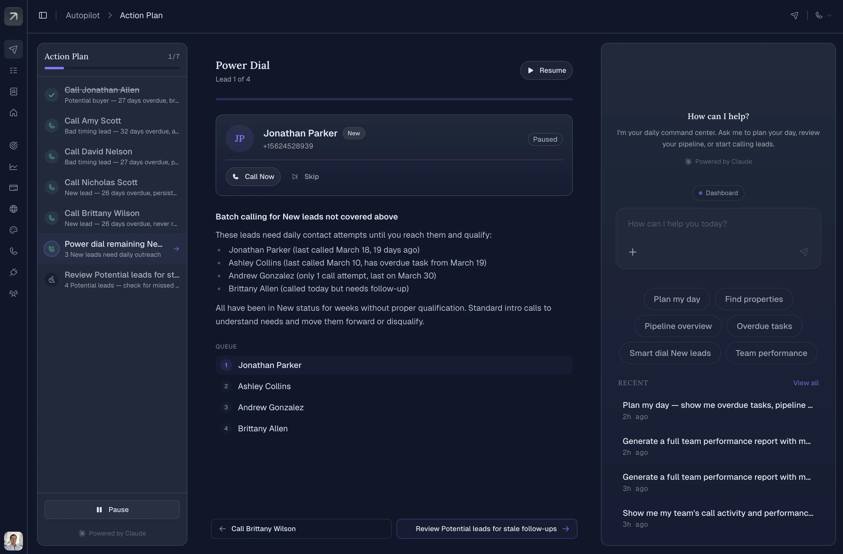 Fondaro dashboard