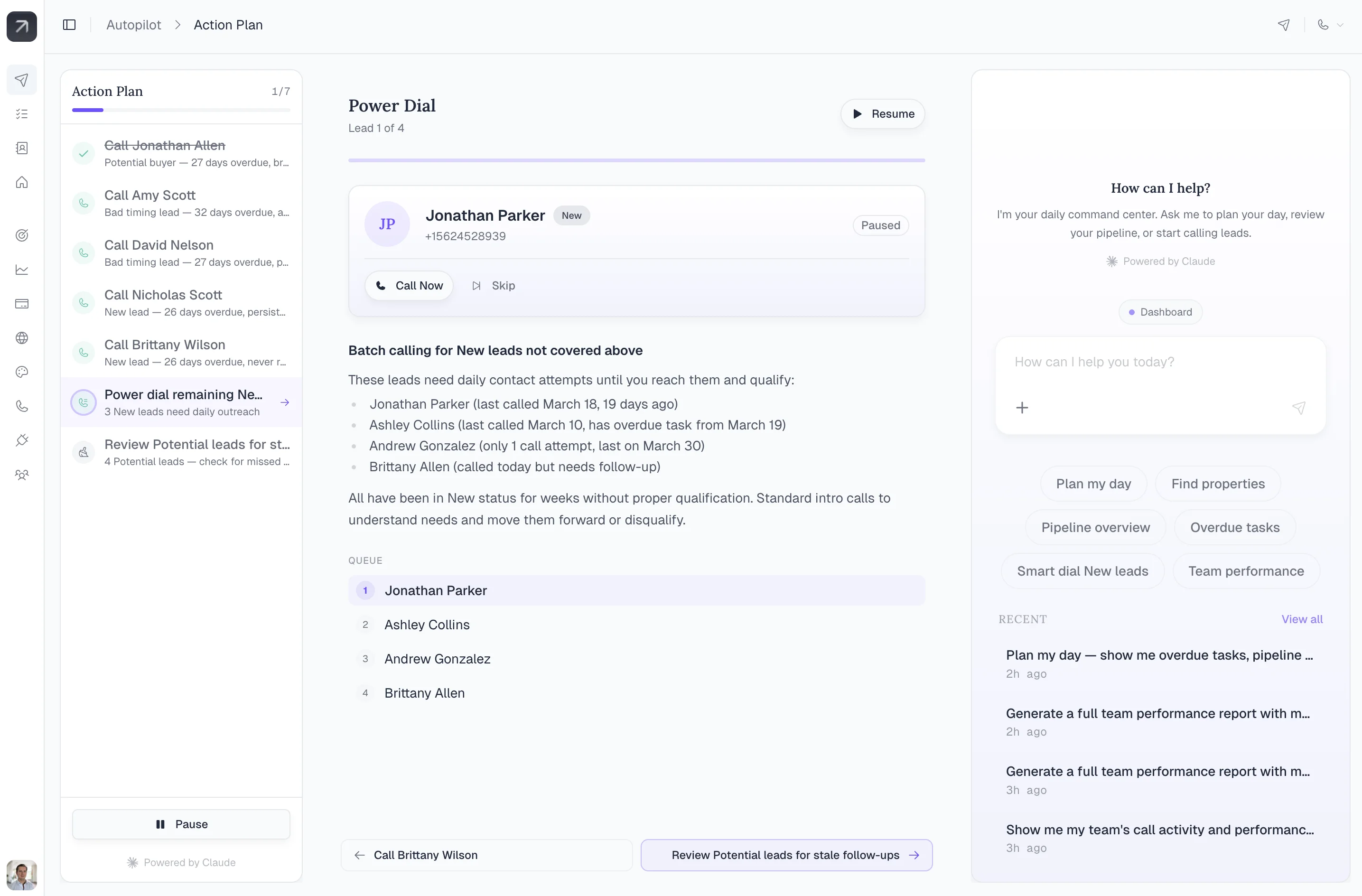 Fondaro dashboard